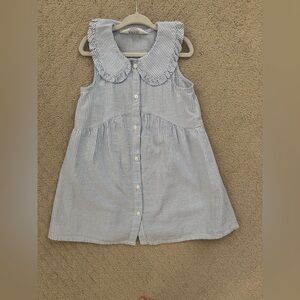 H&M blue seersucker dress